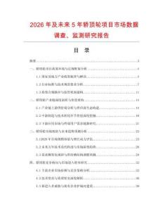 2026年及未來5年轎頂輪項目市場數(shù)據(jù)調(diào)查、監(jiān)測研究報告
