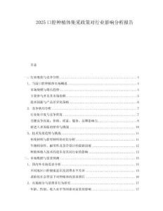 2025口腔種植體集采政策對行業影響分析報告