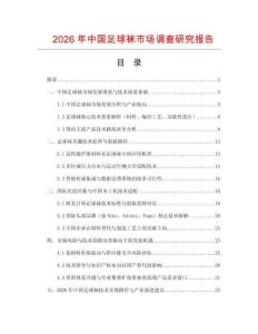 2026年中國足球襪市場調(diào)查研究報告