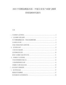 2025中國椰油酰胺丙基二甲胺行業客戶畫像與精準營銷策略研究報告