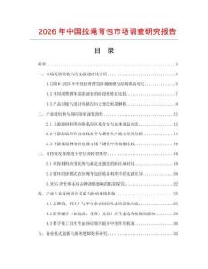 2026年中國拉繩背包市場調查研究報告
