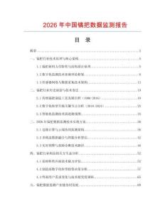 2026年中國鎬把數據監測報告