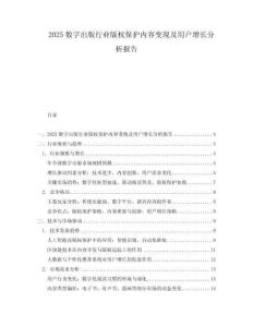 2025數字出版行業版權保護內容變現及用戶增長分析報告