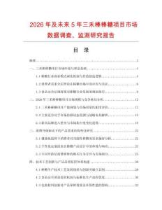 2026年及未來5年三禾棒棒糖項目市場數(shù)據(jù)調(diào)查、監(jiān)測研究報告