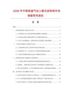 2026年中國保溫氣動上展式放料閥市場調查研究報告
