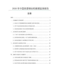 2026年中國剝漆鋼絲輪數(shù)據(jù)監(jiān)測報告