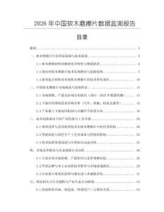 2026年中國軟木磨擦片數據監測報告