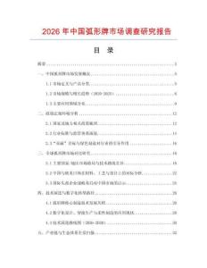 2026年中國弧形牌市場調查研究報告