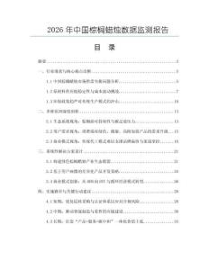 2026年中国棕榈蜡烛数据监测报告