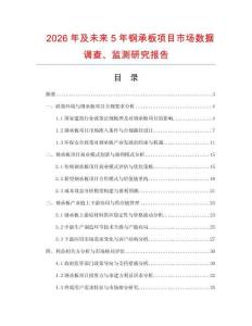2026年及未來5年鋼承板項(xiàng)目市場數(shù)據(jù)調(diào)查、監(jiān)測研究報(bào)告