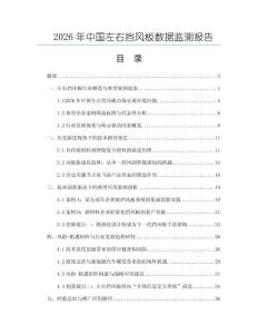 2026年中國左右擋風板數據監測報告