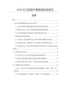 2026年中國提升管數(shù)據(jù)監(jiān)測報告