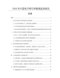 2026年中国电子牵引带数据监测报告