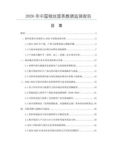 2026年中国银丝面条数据监测报告