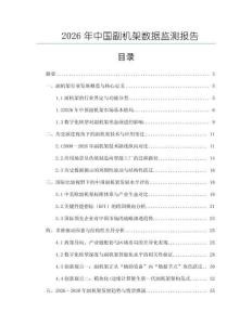 2026年中國副機架數(shù)據(jù)監(jiān)測報告