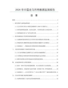 2026年中國走馬吊帶數(shù)據(jù)監(jiān)測報告