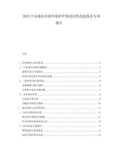 2025中東地區(qū)沙漠環(huán)境護(hù)欄網(wǎng)適應(yīng)性改造技術(shù)專項(xiàng)報(bào)告