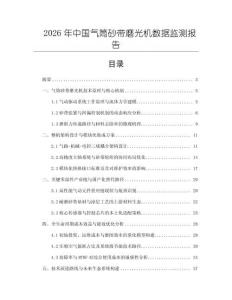 2026年中國氣筒砂帶磨光機數(shù)據(jù)監(jiān)測報告