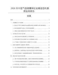 2026年中國氣墊微震單缸起模造型機數據監測報告