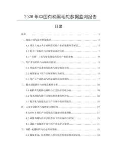 2026年中國有柄黑毛輪數據監測報告