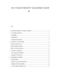2025中國過程可視化軟件產業技術路線圖與發展預測