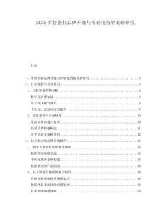 2025零售企業品牌升級與年輕化營銷策略研究