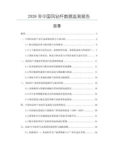 2026年中国风钻杆数据监测报告