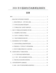 2026年中國硫包芯線數據監測報告