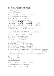 【人教版】九年级上期末数学试卷15 含答案