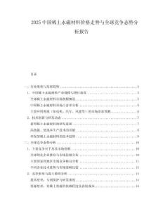 2025中國稀土永磁材料價格走勢與全球競爭態(tài)勢分析報告