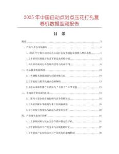2025年中國自動點對點壓花打孔復卷機數據監測報告