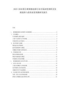 2025-2030聯合柬埔寨造船行業市場深度調研及發展趨勢與投資前景預測研究報告