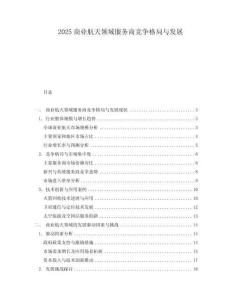 2025商業(yè)航天領(lǐng)域服務(wù)商競爭格局與發(fā)展