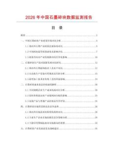2026年中國石墨碎塊數據監測報告