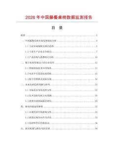 2026年中國藤餐桌椅數據監測報告