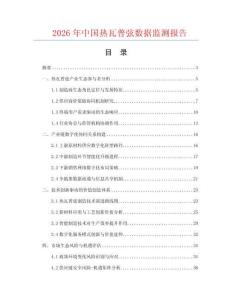 2026年中国热瓦普弦数据监测报告