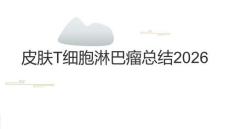 皮肤T细胞淋巴瘤总结2026