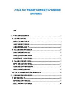 2025至2030中国高温炉行业发展研究与产业战略规划分析评估报告