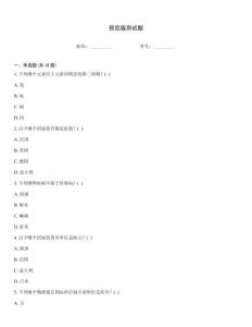 預(yù)覽版測試題