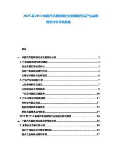 2025至2030中國汽車艙照明行業發展研究與產業戰略規劃分析評估報告