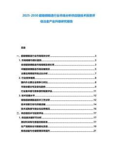 2025-2030超级钢锻造行业市场分析供应链技术投资评估冶金产业升级研究报告