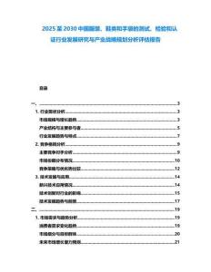 2025至2030中國服裝、鞋類和手袋的測試、檢驗(yàn)和認(rèn)證行業(yè)發(fā)展研究與產(chǎn)業(yè)戰(zhàn)略規(guī)劃分析評估報(bào)告