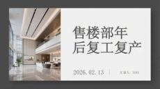 售樓部年后復工復產