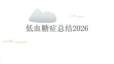 低血糖症总结2026