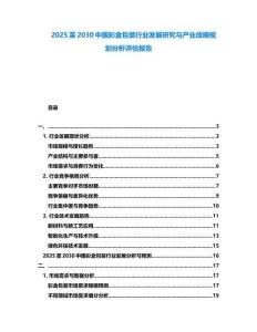 2025至2030中国彩盒包装行业发展研究与产业战略规划分析评估报告