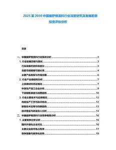 2025至2030中國披薩預混料行業深度研究及發展前景投資評估分析