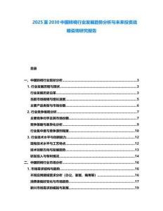 2025至2030中國轉椅行業發展趨勢分析與未來投資戰略咨詢研究報告