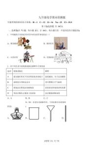 廣東省廣州市越秀區2020-2021學年九年級下學期期末化學試題（含答案）