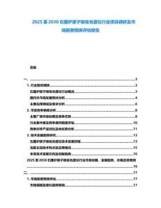 2025至2030石墨爐原子吸收光譜儀行業項目調研及市場前景預測評估報告