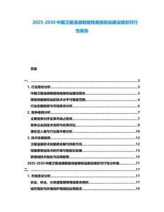 2025-2030中國衛星遙感數據地面接收站建設規劃可行性報告